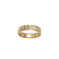 钻石切割结婚戒指 (14K)