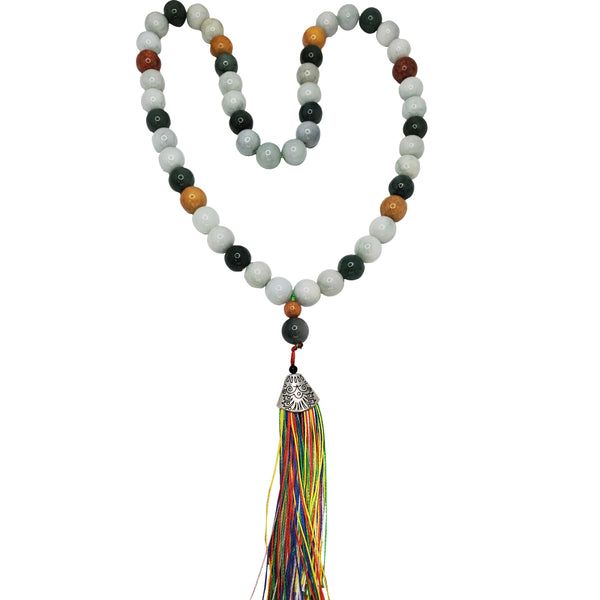 Jade Prayer Bead Necklace