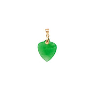 Green Heart Jade Pendant (14K)