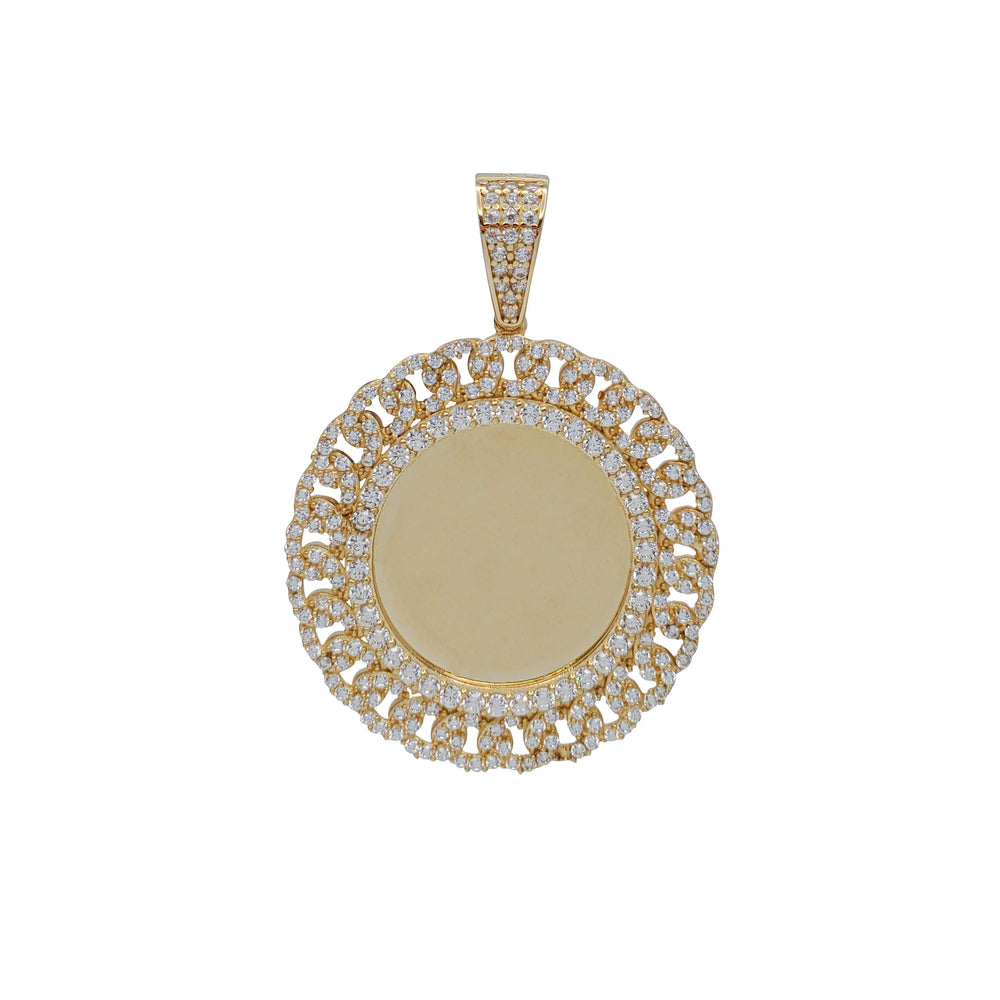 Zirconia Rope Picture Pendant (14K)