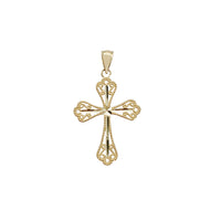 Diamond Cut Cross Pendant (14K)