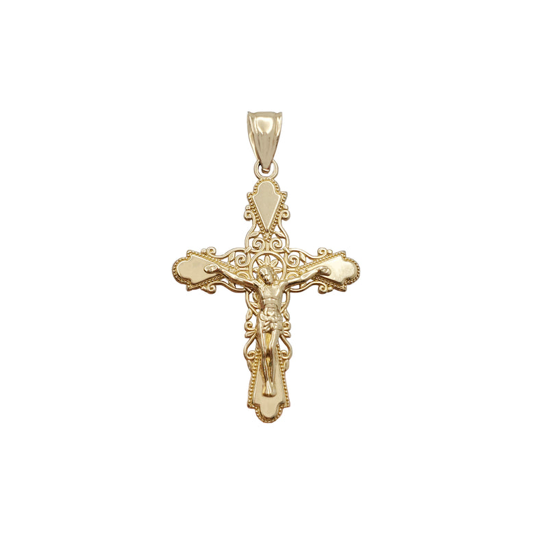 Textured Cross Pendant (14K)