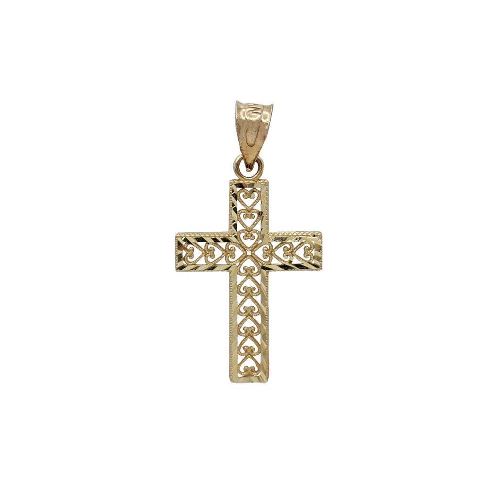 Fancy Cross Pendant (14K)