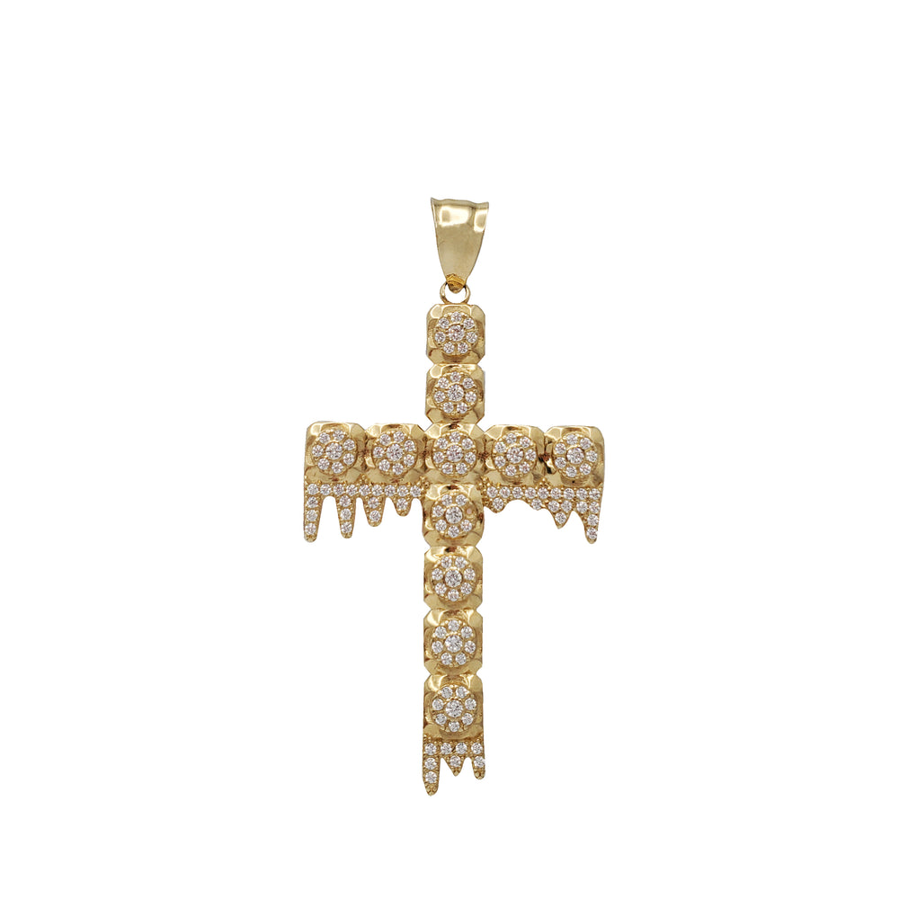 Zirconia Cross Pendant (14K)