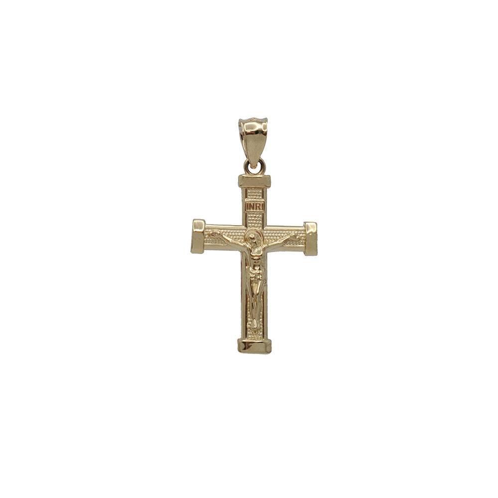 Crucifix Cross Pendant (14K)
