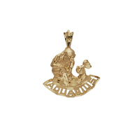 Aquarius Zodiac Sign Pendant (14K)