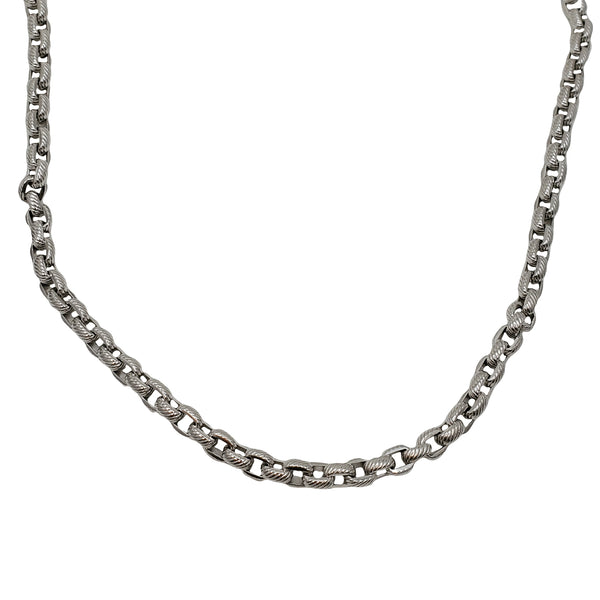Texture Cable Chain (Silver)