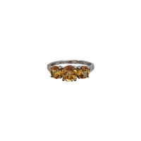 Cubic Zirconia Yellow Stone (Silver)