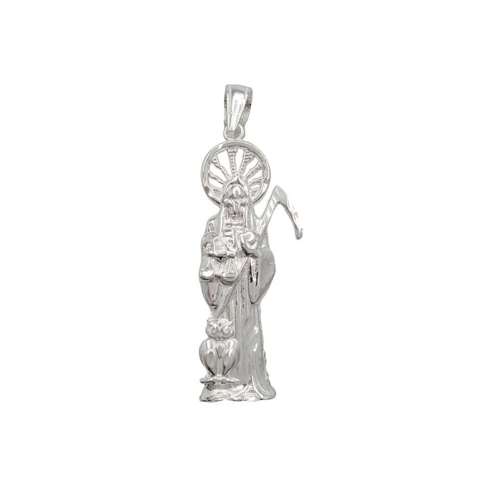 Santa Muerte Pendant (Silver)