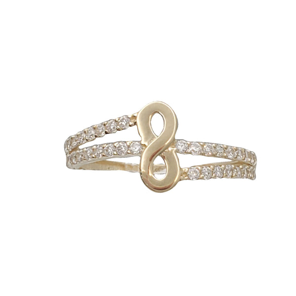 Cubic Zirconia Infinity Ring (14K)