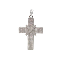 Zirconia Cross Pendant (Silver）