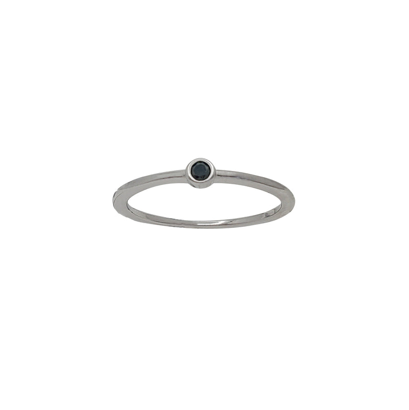 Black Onyx Ring (Silver)
