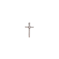 Cubic Zirconia Cross Pendant (Silver)