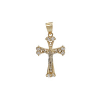 Zirconia Crucifix Cross Pendant (14K)