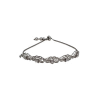 Fancy Heart CZ Bracelet (SILVER)