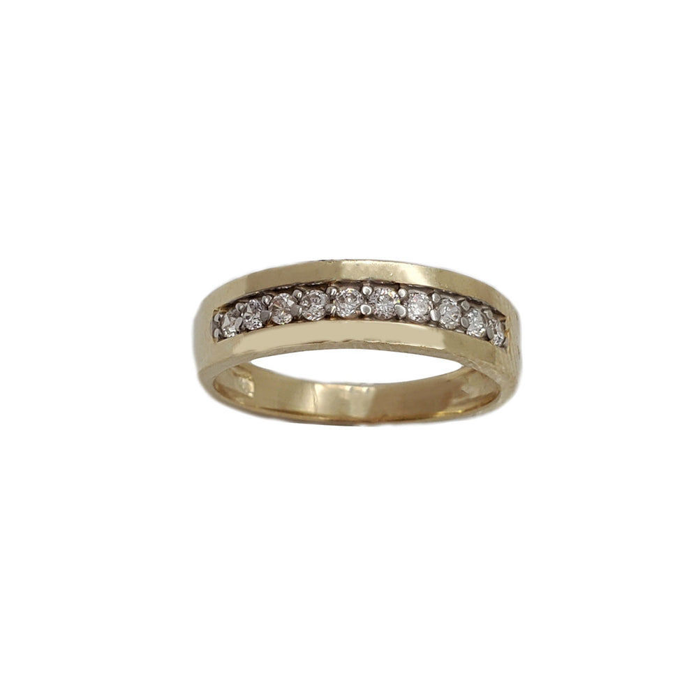 Cubic Zirconia Wedding Ring (14K)