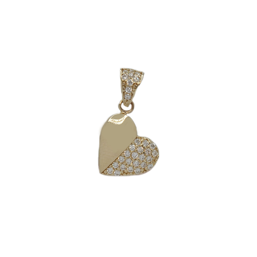 Zirconia Heart Pendant (14K)