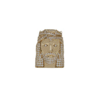 Zirconia Jesus Head Ring (14K)