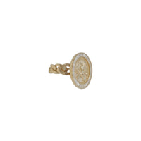 Baguette "50 Pesos " Cuban Ring (14K)
