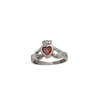 Zirconia Claddagh Ring (Silver)