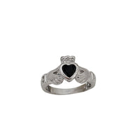 Zirconia Claddagh Ring (Silver)