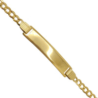 Italian Cuban/Open Curb ID Bracelet (18K)