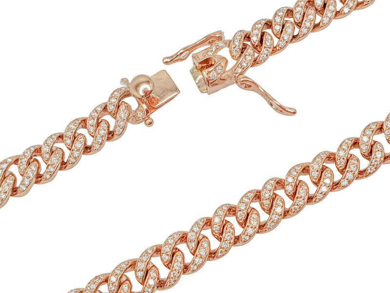 VS Diamond Miami-Cuban Chain (14K)