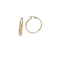 Twisted Hoop Earrings (18K)