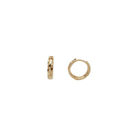 Diamond Cut Huggie Earrings (14K)
