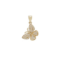 Zirconia Butterfly Pendant (14K)