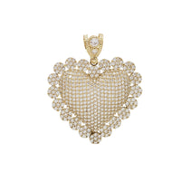 zirconia Heart Pendant (10K)