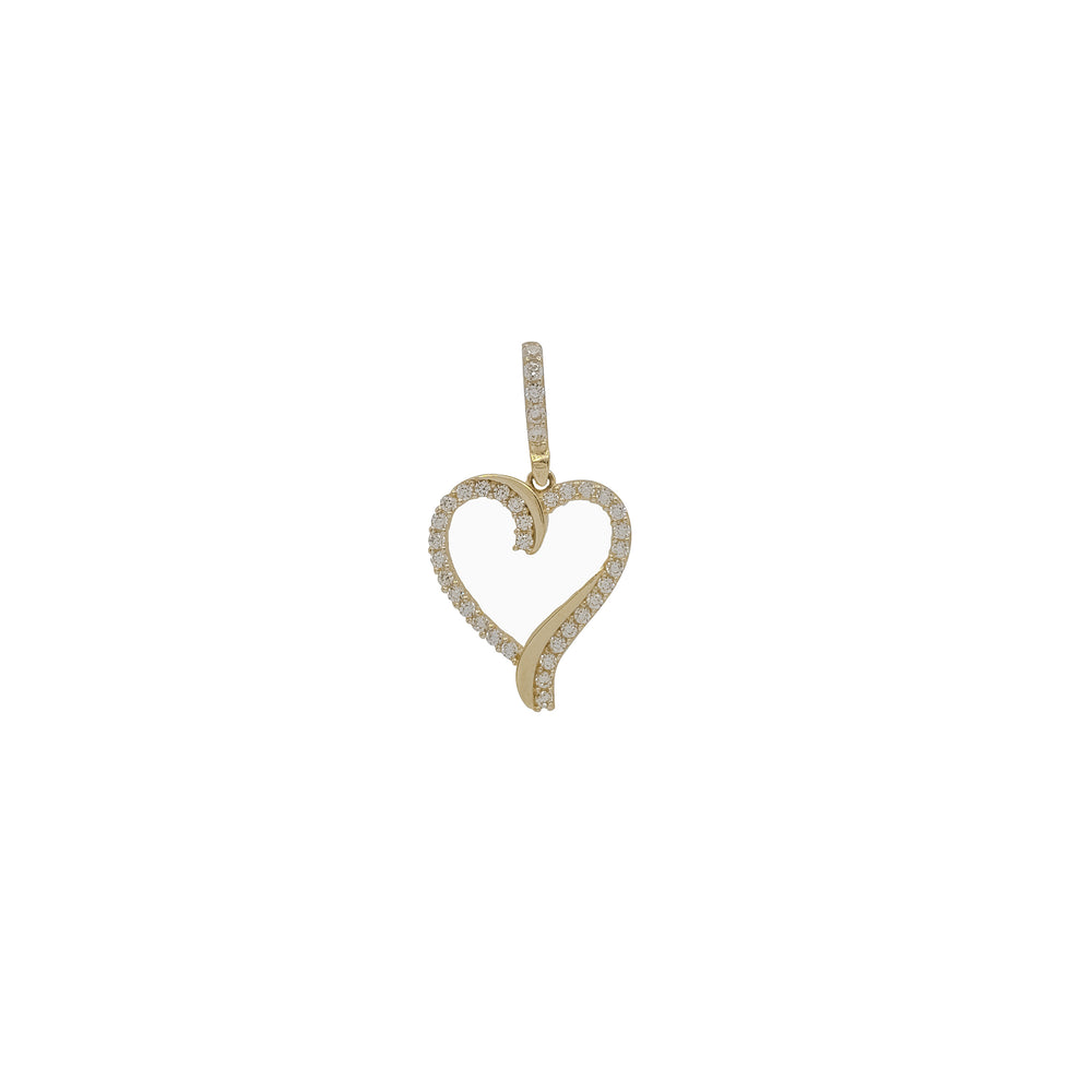Zirconia Heart Pendant (14K)