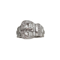 Zirconia Belt Ring (Silver)