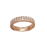 Double Row Diamond Ring (14K).