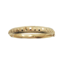 Diamond Cut Bangle Bracelet (14K).