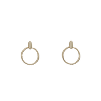 Textured Stud Earrings (14K)