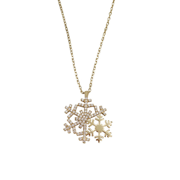 Snowflake Cable Chain (14K)