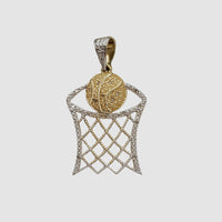Basketball Hoop Diamond Pendant (10K)