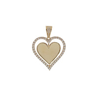 Cubic Zirconia Heart Pendant (14K)