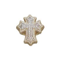 Zirconia Cross Ring (14K)