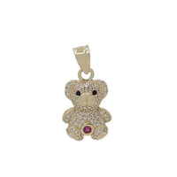 Zirconia Teddy Bear Pendant (14K)