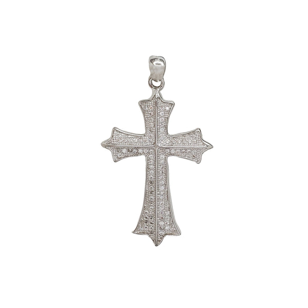 Zirconia Cross Pendant (Silver)