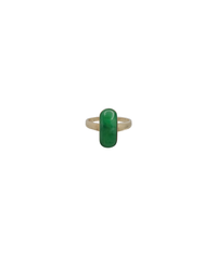 ISolitaire Jade Ring (14K)