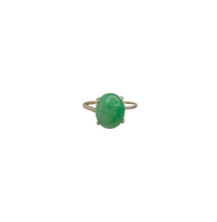 Solitaire Jade Ring (14K)