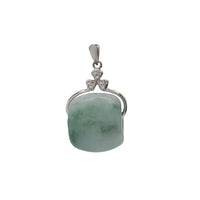 Jade Round Pendant (Silver)