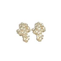 Diamond- Cut Nugget Stud Earrings (10K)