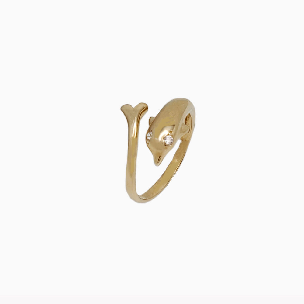 Dolphin  Toe Ring (14K)