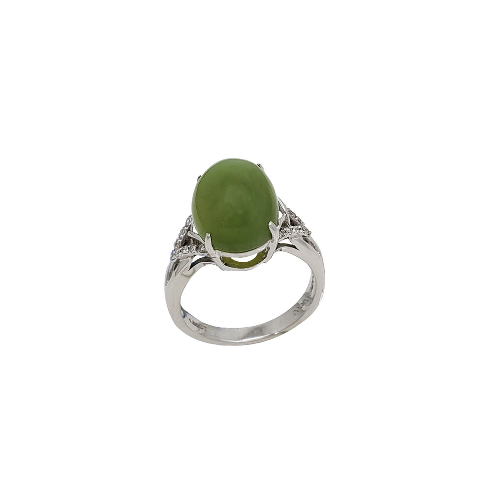 Green Jade Ring (18K)