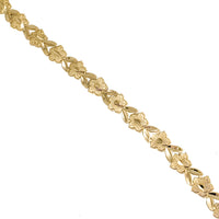 Embroidered Infinity Flower Bracelet (14K)
