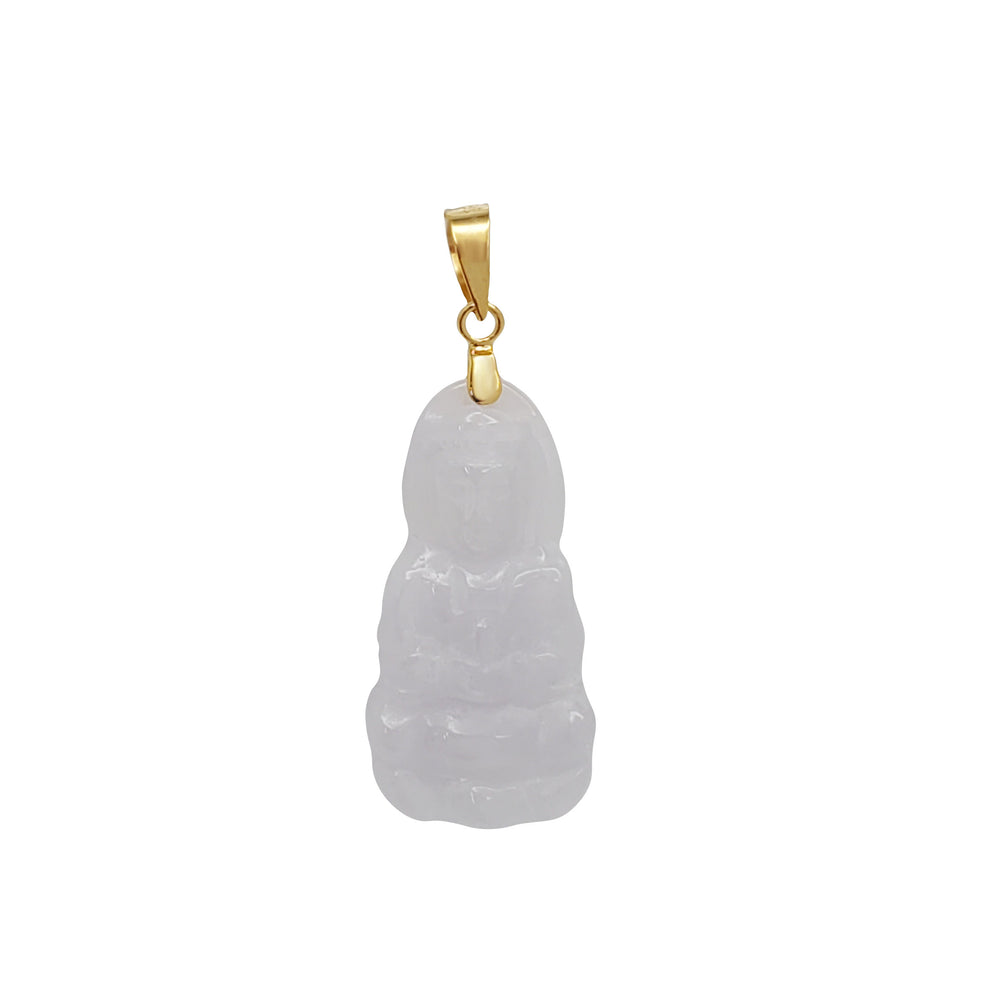 Jade Guanyin Pendant (14K)